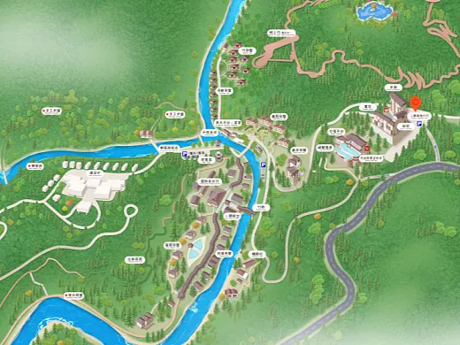 纳雍结合景区手绘地图智慧导览和720全景技术，可以让景区更加“动”起来，为游客提供更加身临其境的导览体验。